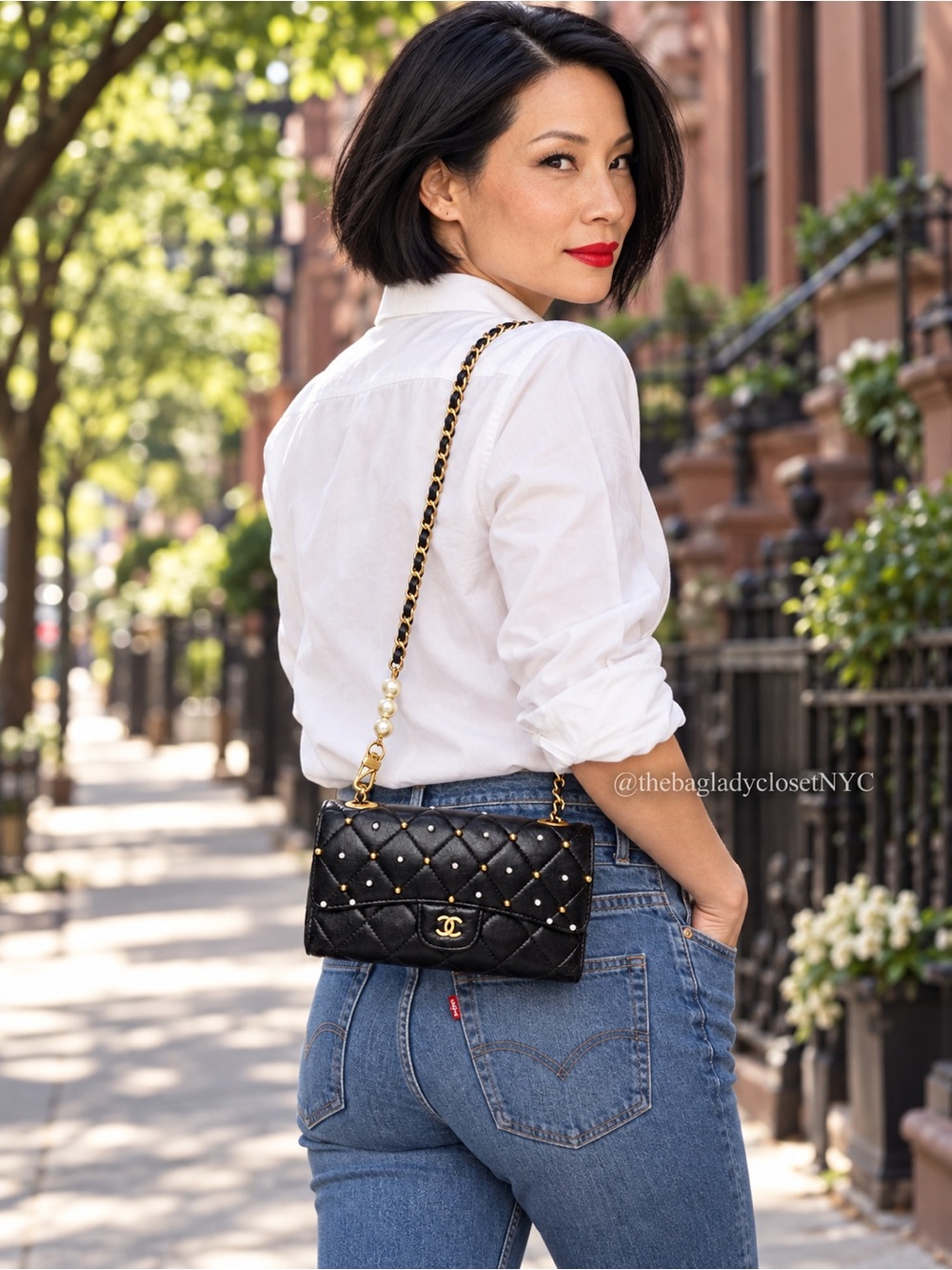 CHANEL “PEARL CRUSH” Limited Edition Crossbody Wallet🖤🖤